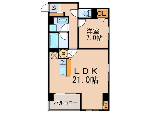 グレンパ－ク梅田北の物件間取画像